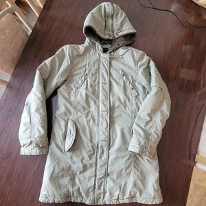 American Eagle Outfitters Olive Hooded Jacket